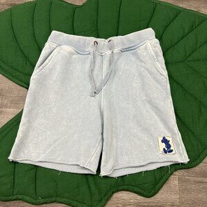 Junk Food Disney Youth Large Mickey Blue Washed Pull On Soft Shorts